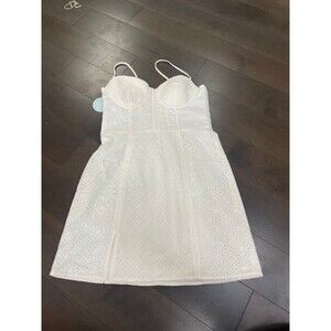 NWT Hill House Home The Kitty Dress White Eyelet Medium